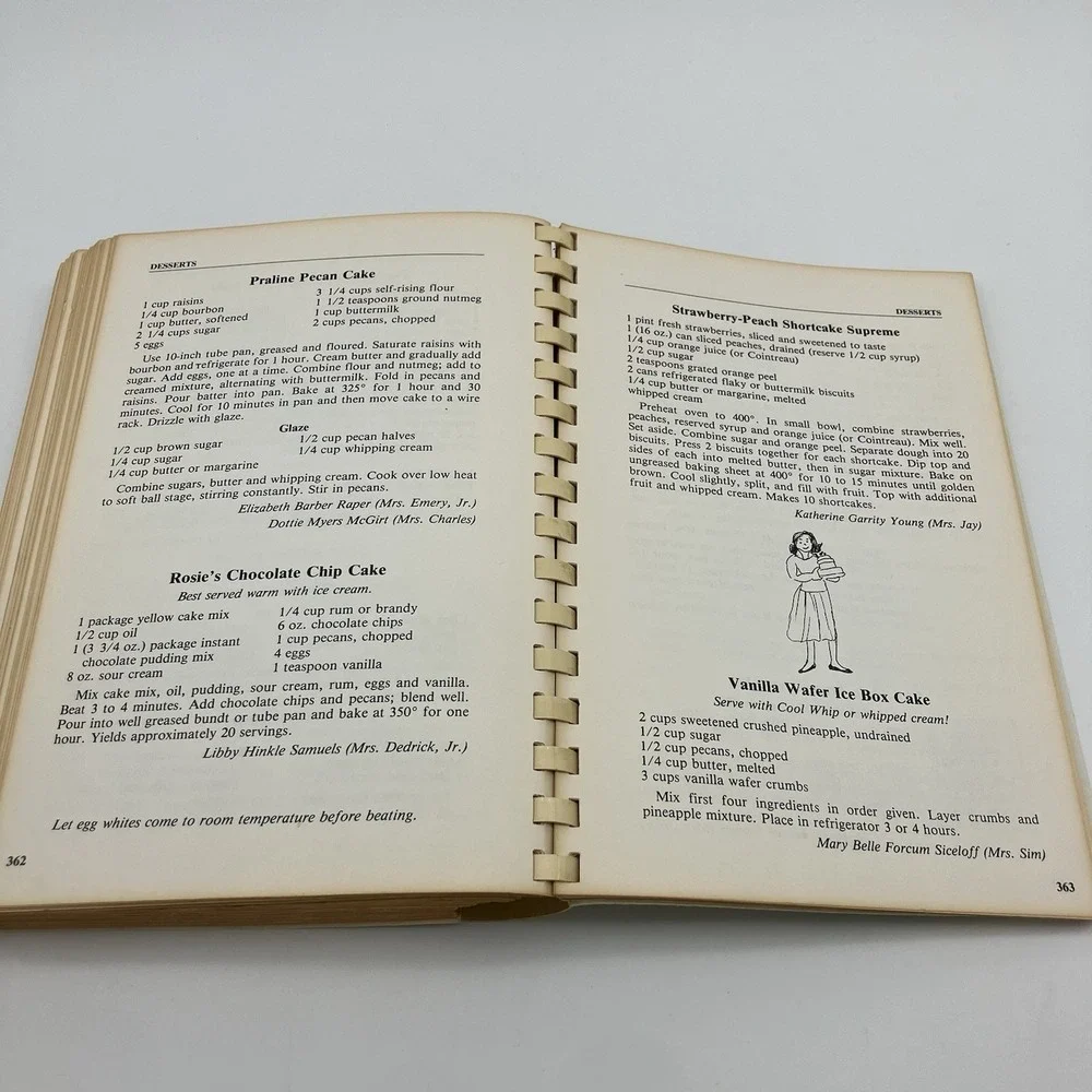 Vtg. 86 Lexington NC Charity League Cookbook Taste of the Town Recipes Americana